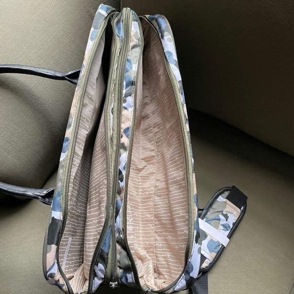 Samantha Brown Carry All Travel Bag in GREEN GEO CAMO nwt - Picture 7 of 12